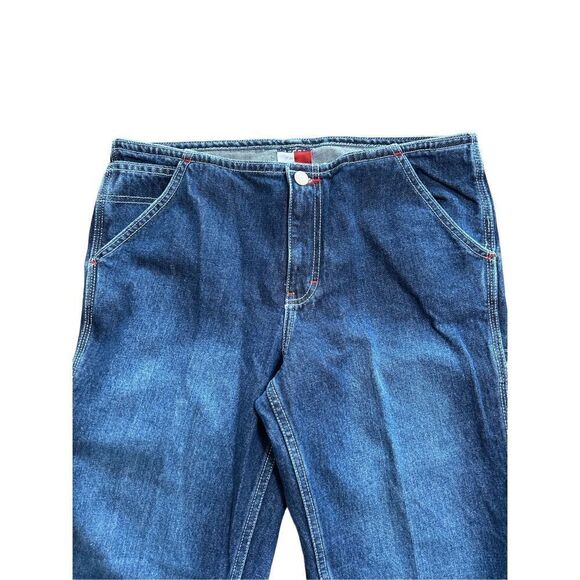 Vintage Tommy Jeans Carpenter Bootcut Dark Sandblast Juniors Size 9 - Picture 3 of 14